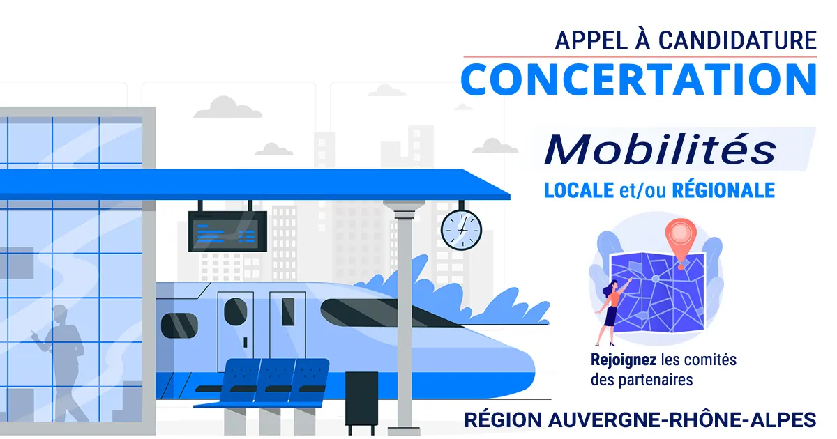 Appel à candidature : concertation mobilités régionale et/ou locales