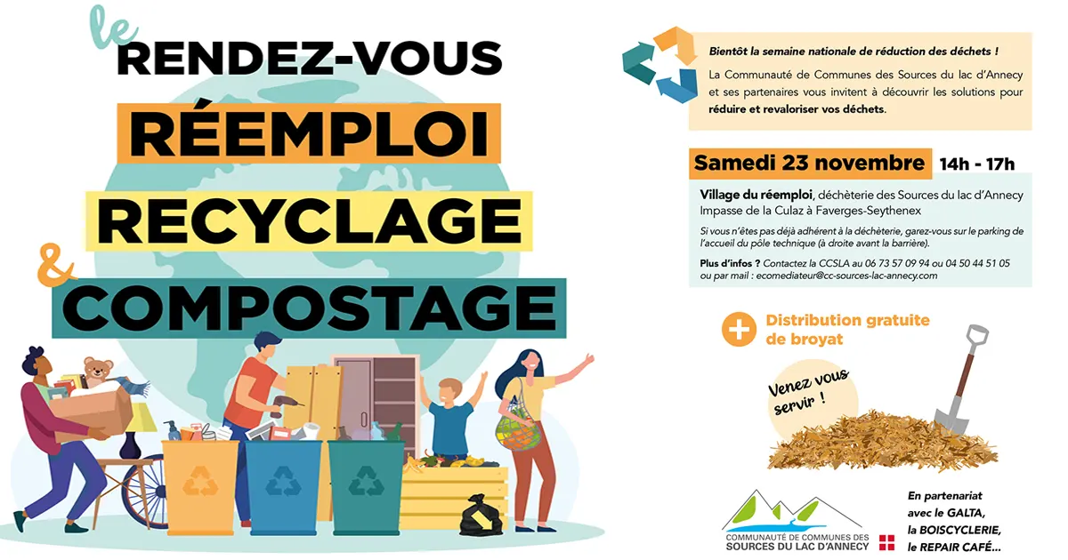 Les rendez-vous réemploi, recyclage et compostage